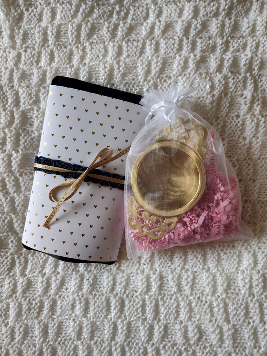 English Breakfast Tea (New Mexico Tea Co.) & Tea Strainer Set